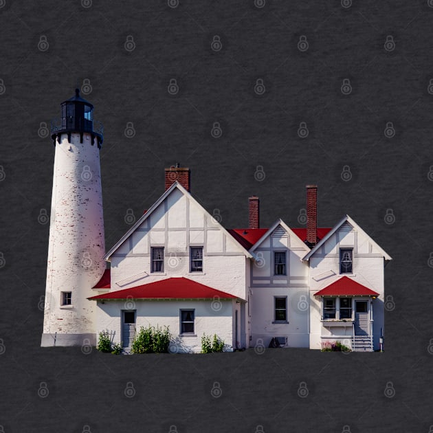 Point Iroquois Lighthouse by Enzwell